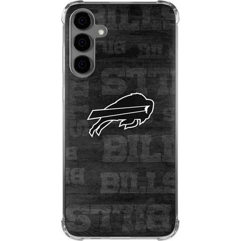 NFL Buffalo Bills Black & White Galaxy S24 Plus Clear Case